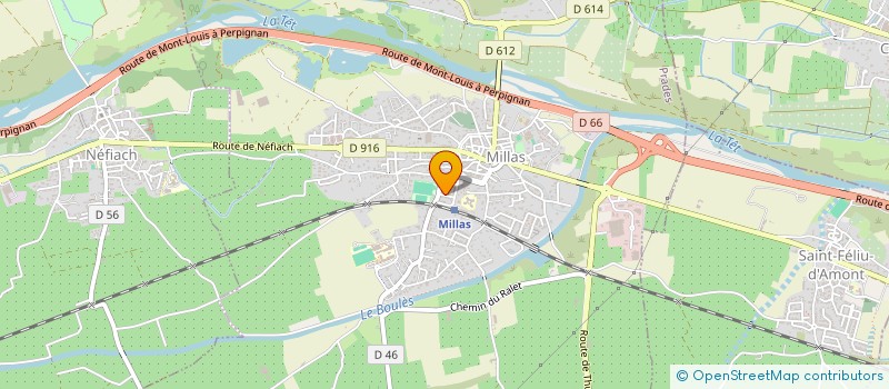 localisation de l'entreprise SCI  CHATEAU MILLAS  MILLAS