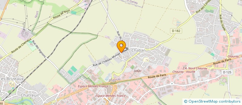 localisation de l'entreprise SCI CHATEAU MUSSET  CHAURAY