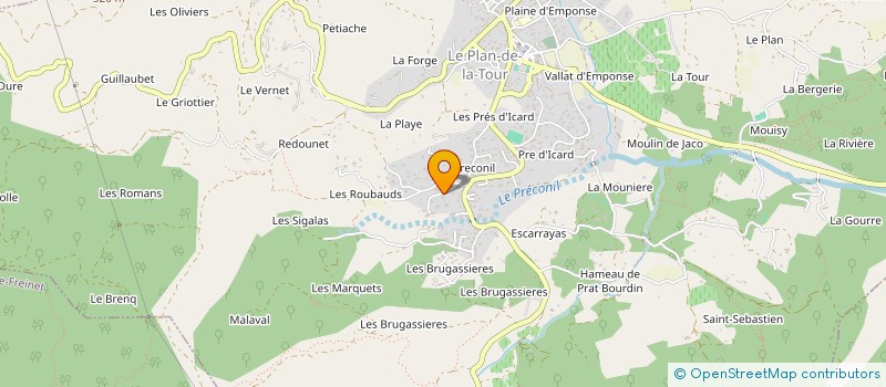 localisation de l'entreprise SCI CHATEAU PAYEN  LE PLAN-DE-LA-TOUR