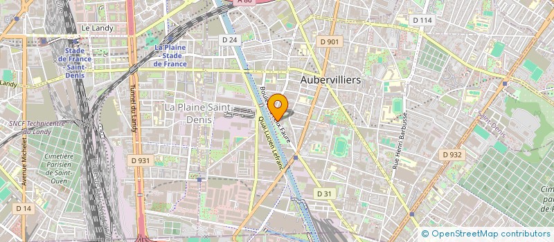 localisation de l'entreprise SCI CHATEAU RENARD  AUBERVILLIERS