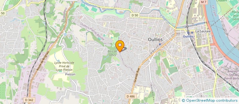 localisation de l'entreprise SCI CHATEAU-ROSAS  SAINT-GENIS-LAVAL