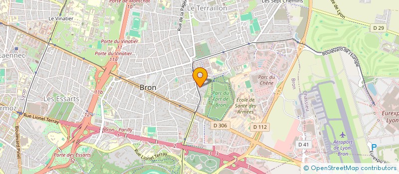 localisation de l'entreprise SCI CHATEAU SAINT GEORGES  BRON