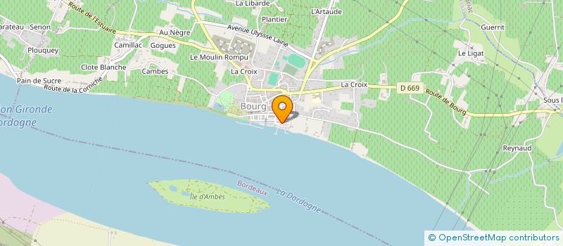 localisation de l'entreprise SCI CHATEAU SEC à BOURG
