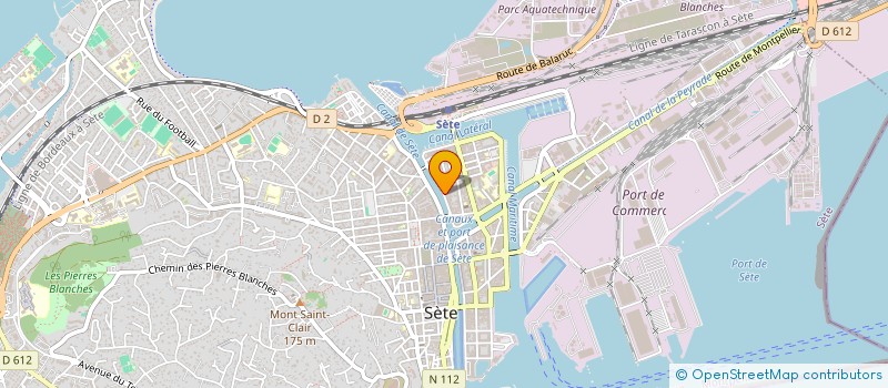 localisation de l'entreprise SCI CHATEAU SMM  SETE