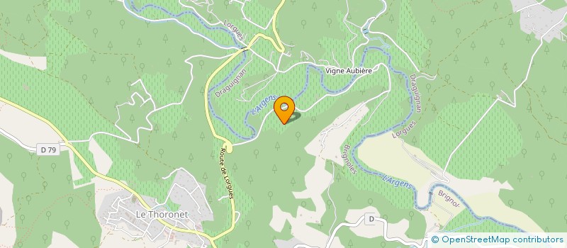 localisation de l'entreprise SCI CHATEAU SVENSSON  LE THORONET