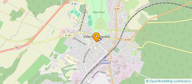 localisation de l'entreprise SCI CHATEAU VIEUX à VILLERS-COTTERETS