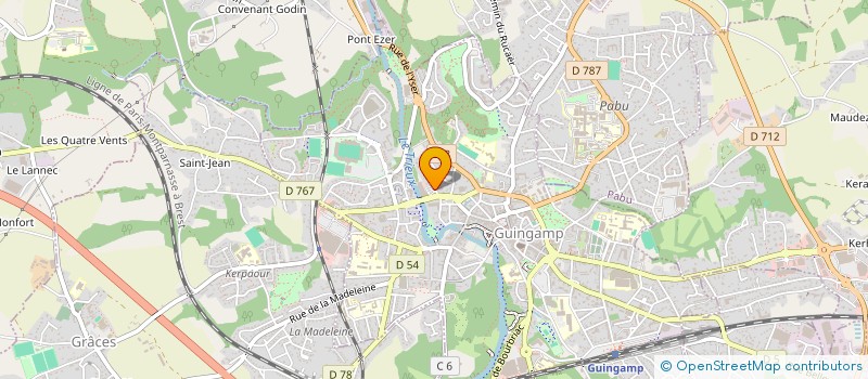 localisation de l'entreprise SCI CHATEAUBRIAND  GUINGAMP