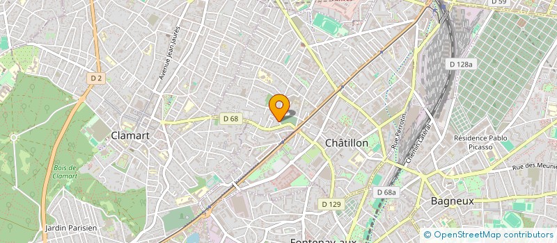 localisation de l'entreprise SCI CHATEAUBRIAND  CHATILLON