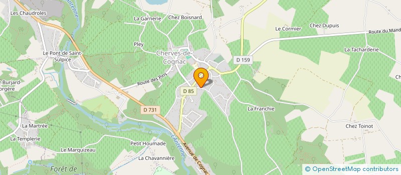 localisation de l'entreprise SCI CHATEAUBRIAND  VAL-DE-COGNAC