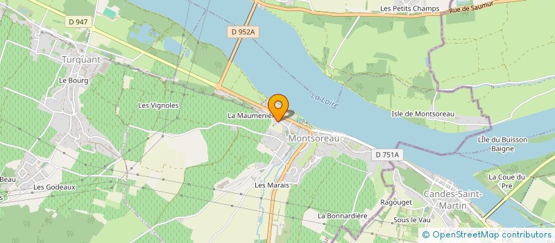 localisation de l'entreprise SCI CHATEAUBRIAND  MONTSOREAU