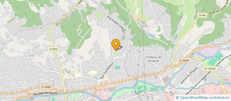 localisation de l'entreprise SCI CHATEAUBRIAND RIBOT  BRIVE-LA-GAILLARDE