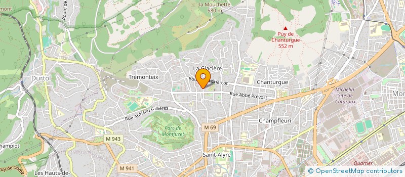 localisation de l'entreprise SCI CHATEAUDENT  CLERMONT-FERRAND