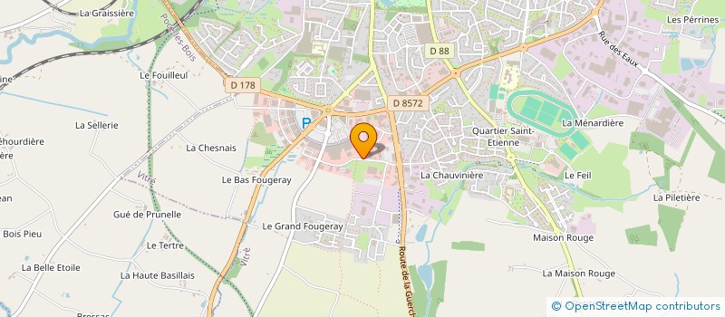localisation de l'entreprise SCI CHATEAUGIRON IMMOBILIERE  VITRE