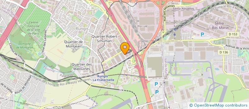 localisation de l'entreprise SCI CHATEAUNEUF DU RHONE  RUNGIS