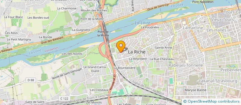 localisation de l'entreprise SCI CHATEAUNEUF DUTRON  LA RICHE