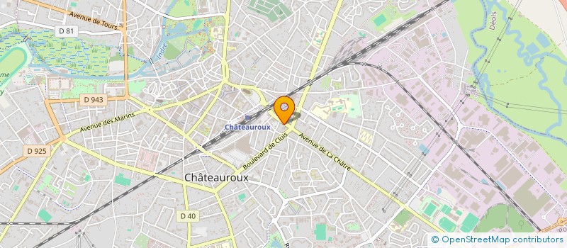 localisation de l'entreprise SCI CHATEAUROUX SUD OUEST à CHATEAUROUX