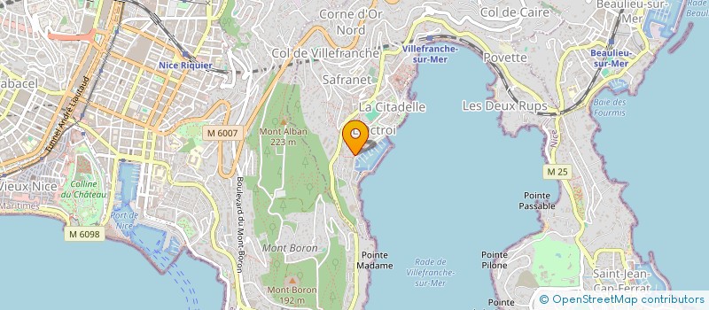 localisation de l'entreprise SCI CHATEAUVALLON à VILLEFRANCHE-SUR-MER