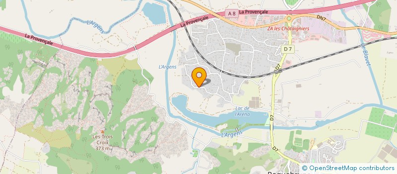 localisation de l'entreprise SCI CHATEAUVIEUX à ROQUEBRUNE-SUR-ARGENS