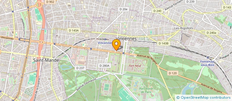 localisation de l'entreprise SCI CHATEL à VINCENNES