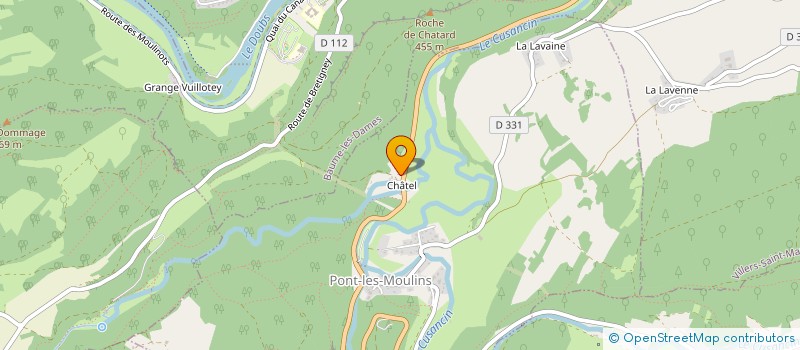 localisation de l'entreprise SCI CHATEL  PONT-LES-MOULINS