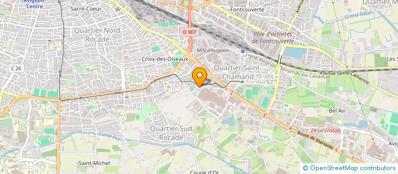 localisation de l'entreprise SCI CHATEL  AVIGNON