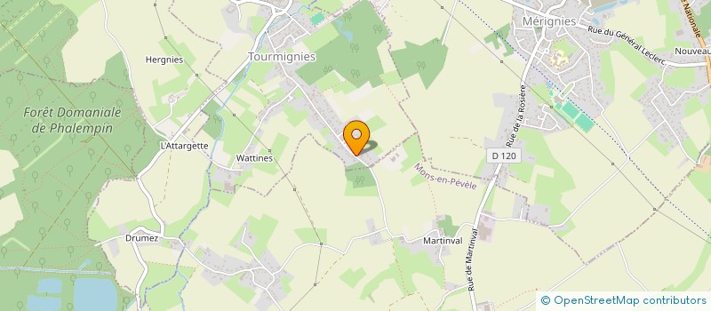 localisation de l'entreprise SCI CHATEL  TOURMIGNIES