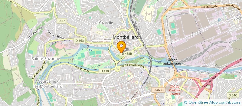 localisation de l'entreprise SCI CHATEL à MONTBELIARD
