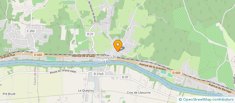 localisation de l'entreprise SCI CHATEL à MOULEYDIER