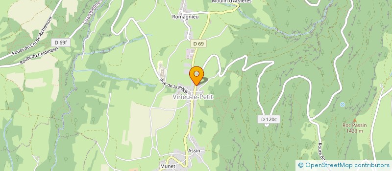 localisation de l'entreprise SCI CHATELAIN FAMILY  ARVIERE-EN-VALROMEY