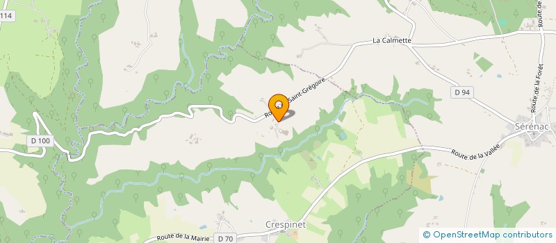 localisation de l'entreprise SCI CHATELAINE MOUNE ET FILS  CRESPINET