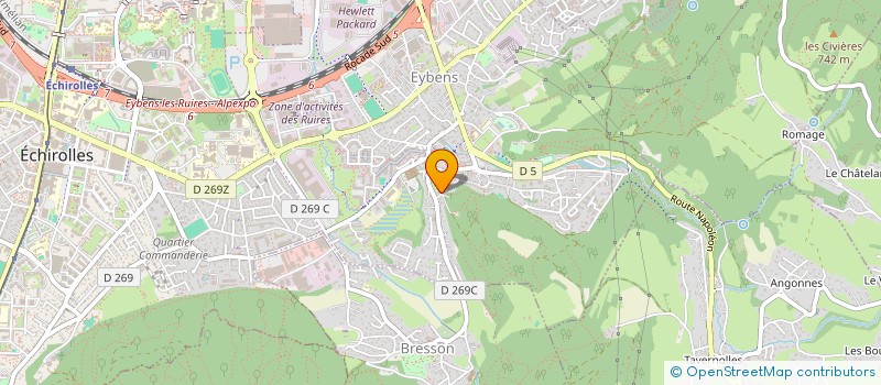 localisation de l'entreprise SCI CHATELARD  EYBENS