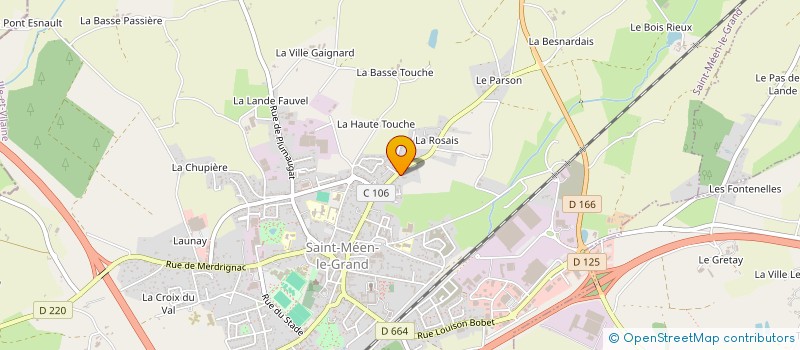 localisation de l'entreprise SCI CHATELET INVESTISSEMENT  SAINT-MEEN-LE-GRAND