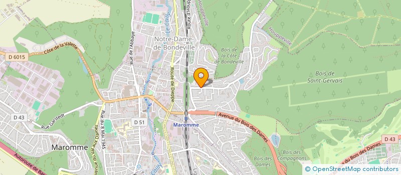 localisation de l'entreprise SCI CHATELET-LES VALLONS  NOTRE-DAME-DE-BONDEVILLE