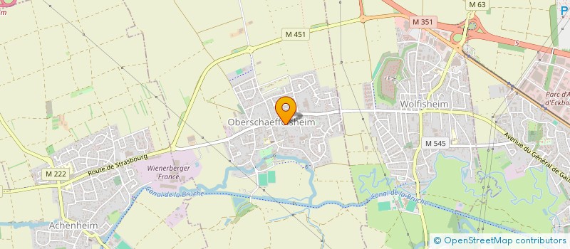 localisation de l'entreprise SCI CHATELET SAINTE MARIE  OBERSCHAEFFOLSHEIM