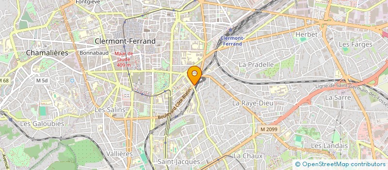 localisation de l'entreprise SCI CHATELIER 16  CLERMONT-FERRAND