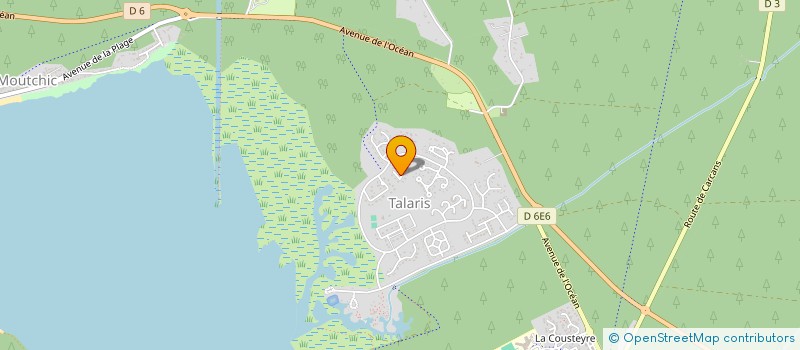 localisation de l'entreprise SCI CHATELROY  LACANAU