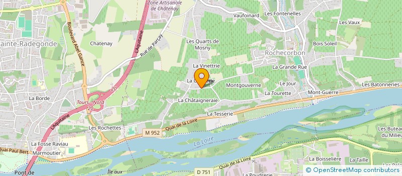 localisation de l'entreprise SCI CHATENAY TOURAINE à ROCHECORBON