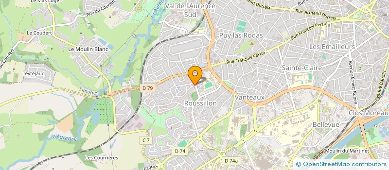 localisation de l'entreprise SCI CHATENET à LIMOGES
