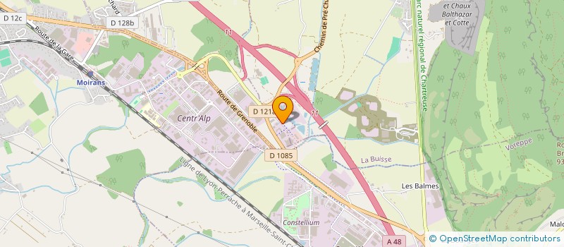 localisation de l'entreprise SCI CHATHAM  SAINT-JEAN-DE-MOIRANS