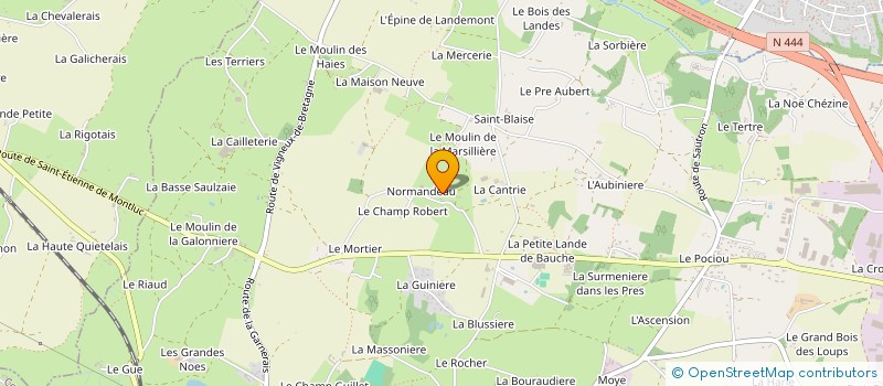 localisation de l'entreprise SCI CHATHOIN à COUERON