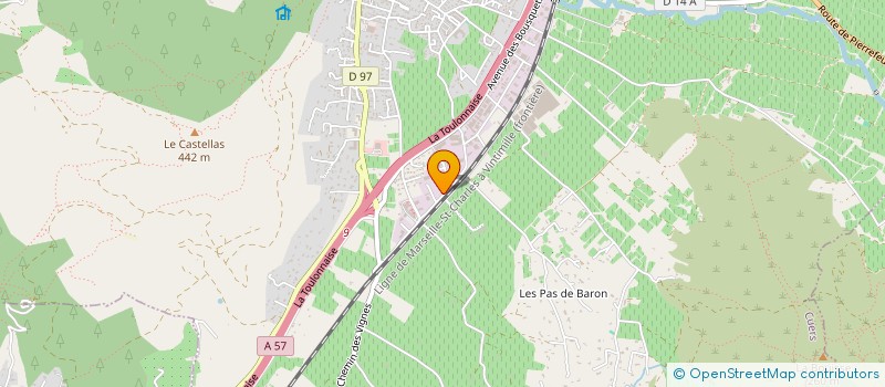 localisation de l'entreprise SCI CHATILLON 25  CUERS