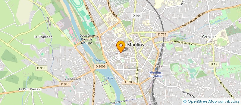 localisation de l'entreprise SCI CHATILLON  MOULINS