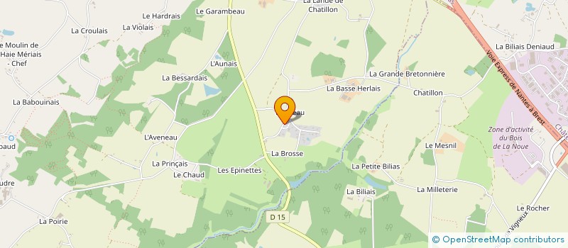 localisation de l'entreprise SCI CHATILLON à CORDEMAIS