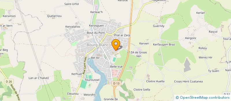 localisation de l'entreprise SCI CHATILLON  BOURG-BLANC