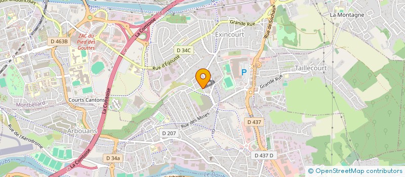 localisation de l'entreprise SCI CHATILLON à EXINCOURT