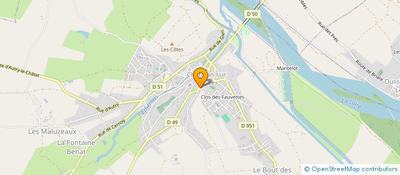 localisation de l'entreprise SCI CHATILLON LOIRET  CHATILLON-SUR-LOIRE