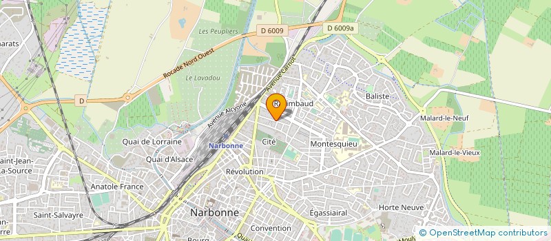 localisation de l'entreprise SCI CHATINE à NARBONNE