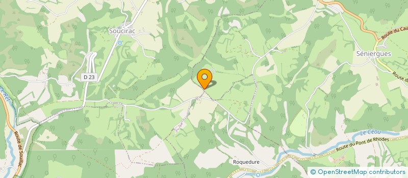 localisation de l'entreprise SCI CHATOM  SENIERGUES