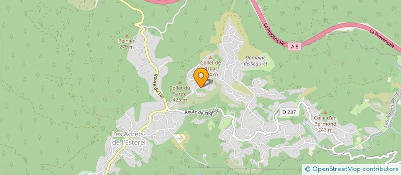 localisation de l'entreprise SCI CHATONY  LES ADRETS-DE-L'ESTEREL