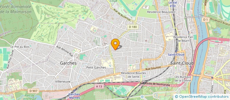 localisation de l'entreprise SCI CHATOU à SAINT-CLOUD